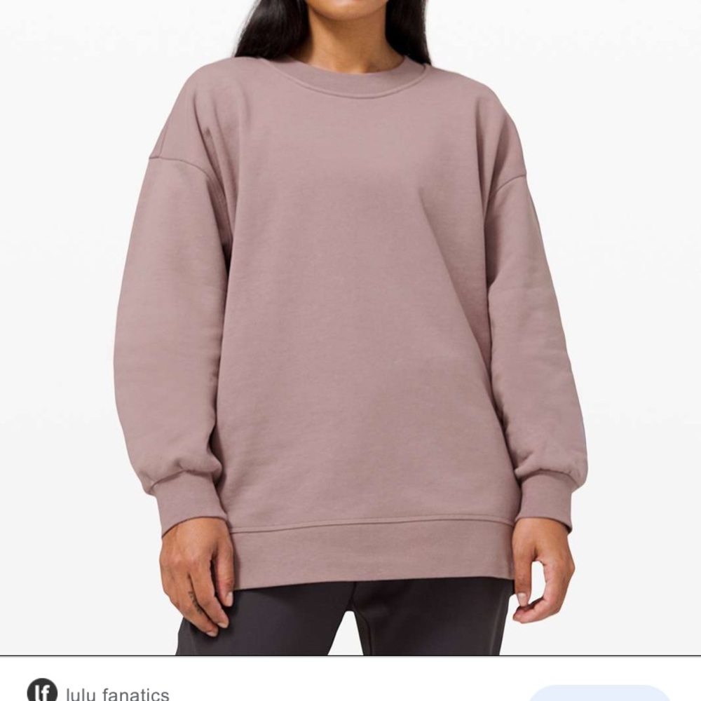 Lululemon Perfectly oversized crew violet verbena